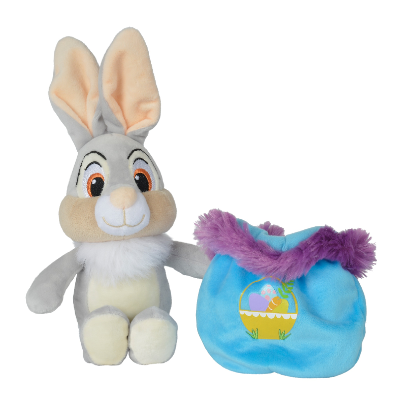  panpan peluche pâques sac bleu 20 cm 